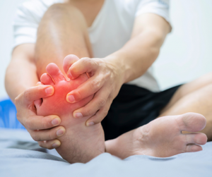 You may have sleep disruption due to painful toes at night.