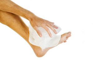 Ice and compression is the perfect duo to reduce swelling and ease the pain of a sprained toe.