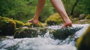 Prolonged water exposure can put your feet at risk for heel fissures.