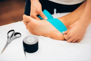 Taping for plantar fasciitis is a simple yet effective way to relieve heel pain, support your arch, and reduce strain on the foot during daily activities.