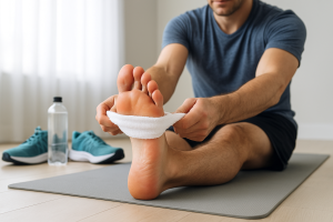 Heel Pain Relief with towel stretch