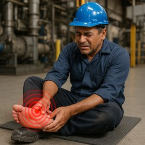 Foot pain from long hours on the job is more common than you think. If standing all day is causing swelling or burning pain, our podiatry team can help.