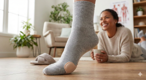 Comfort in every step. 👣 Rediscover the joy of moving freely around your home with discreet protection that stays out of sight—and out of mind. Because your focus should be on your day, not your feet.
