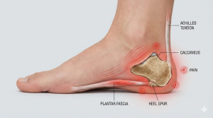 Bone spur under the heel