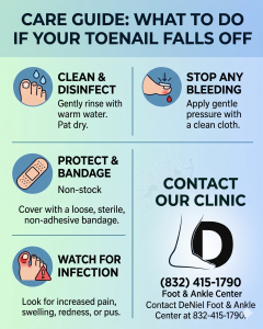 Worried about your toenail falling off?