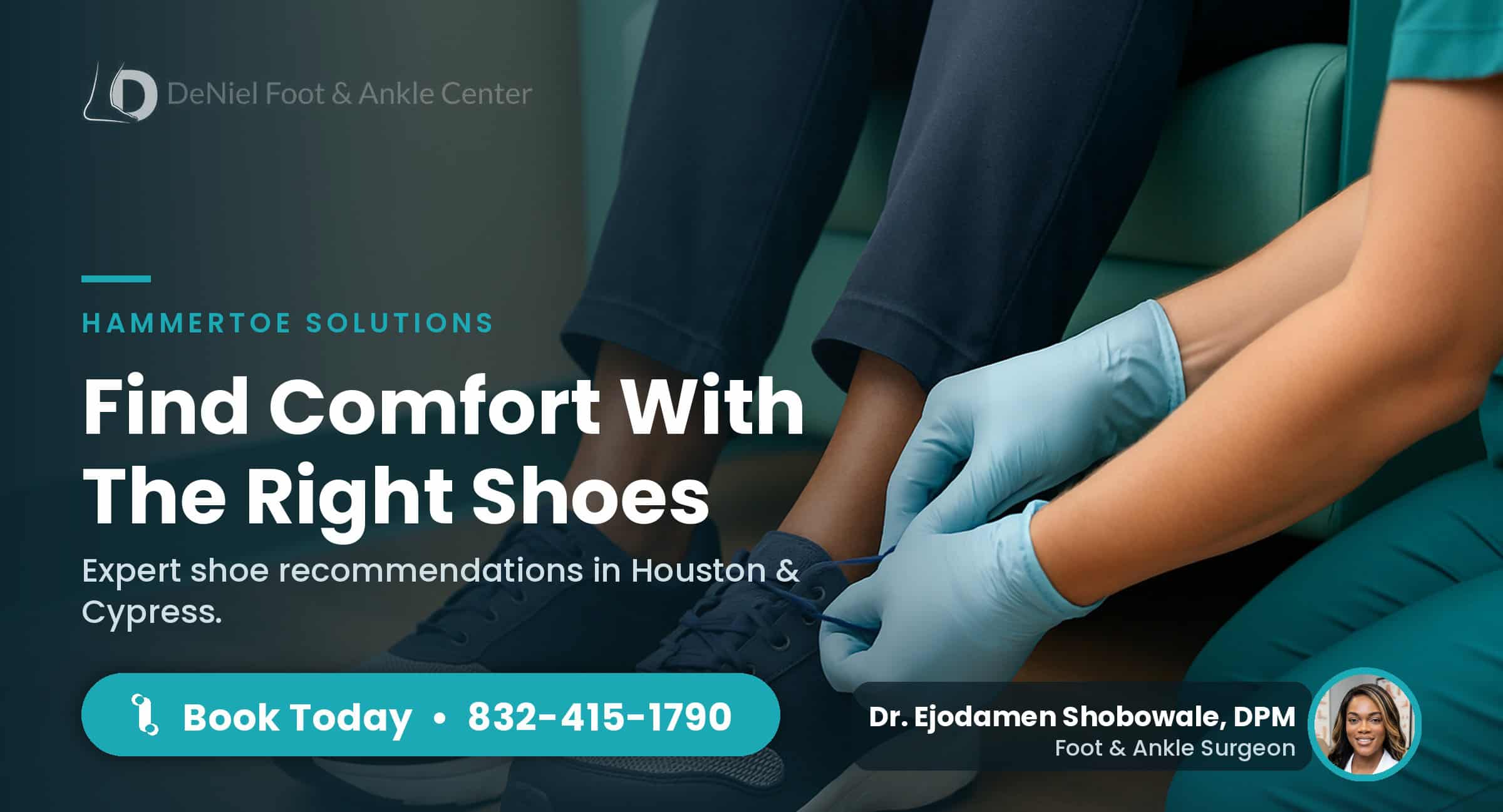 Best shoes for hammertoes shown in a fitting room.