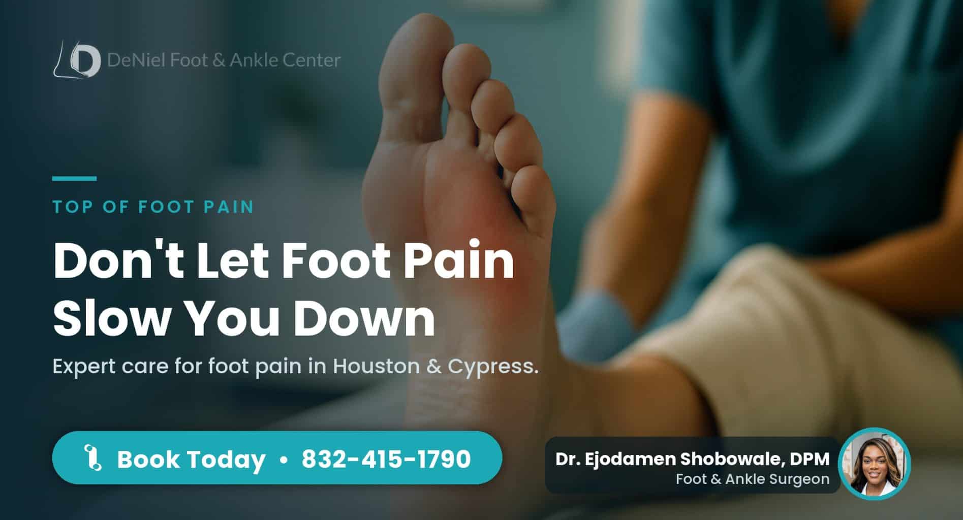 Pain on top of foot when walking