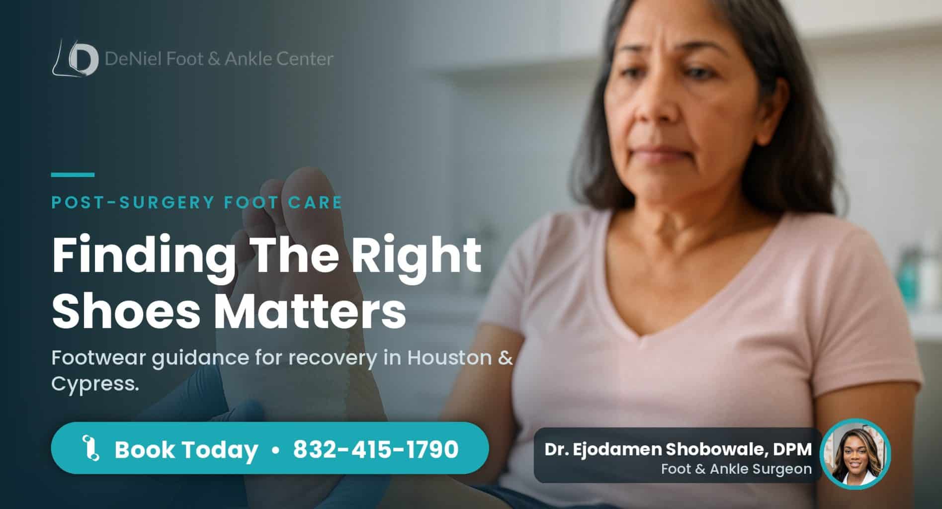 Examining foot post-neuroma surgery for the best shoe advice.