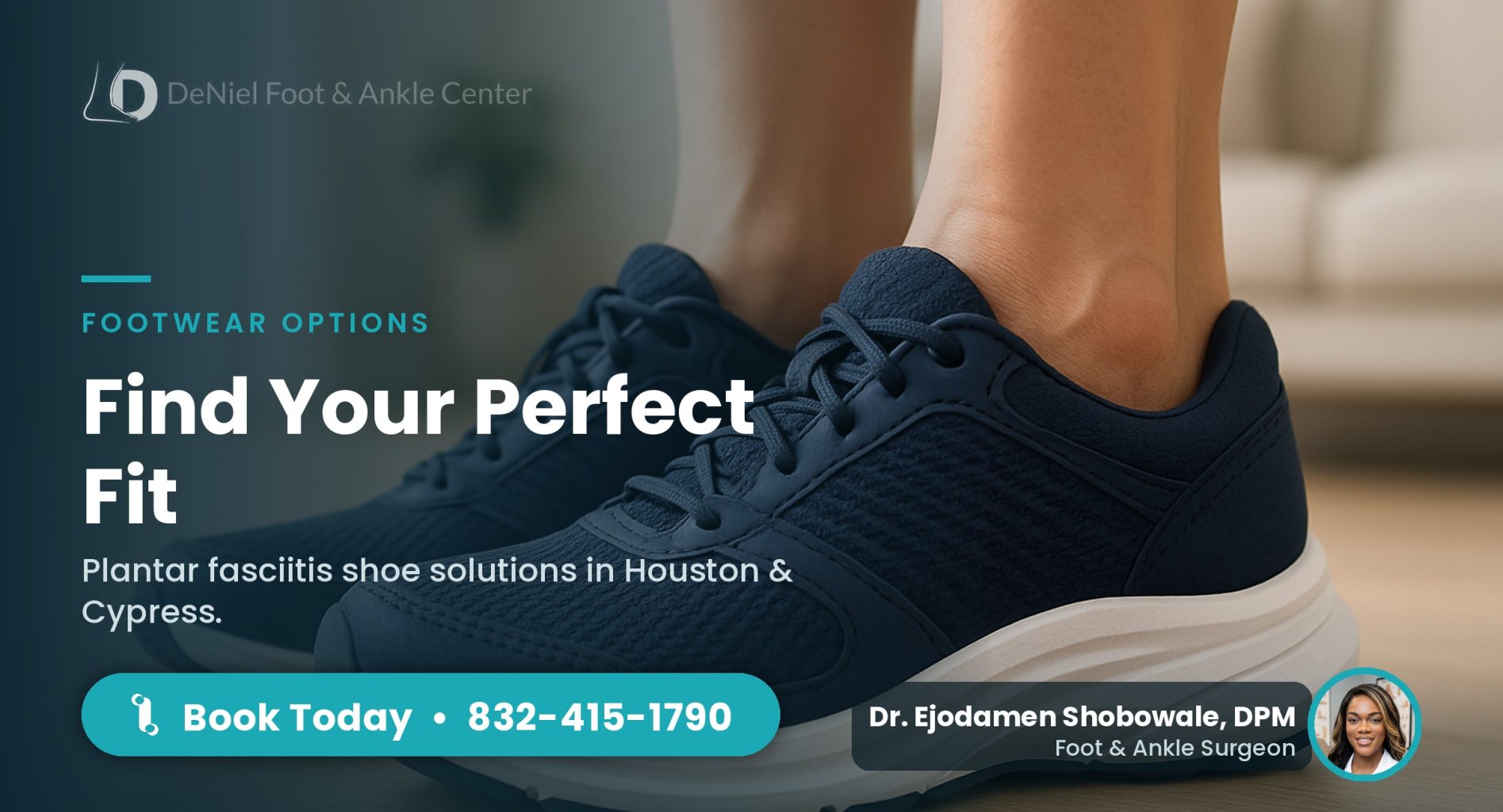 Best shoes for plantar fasciitis shown in a bright home setting.