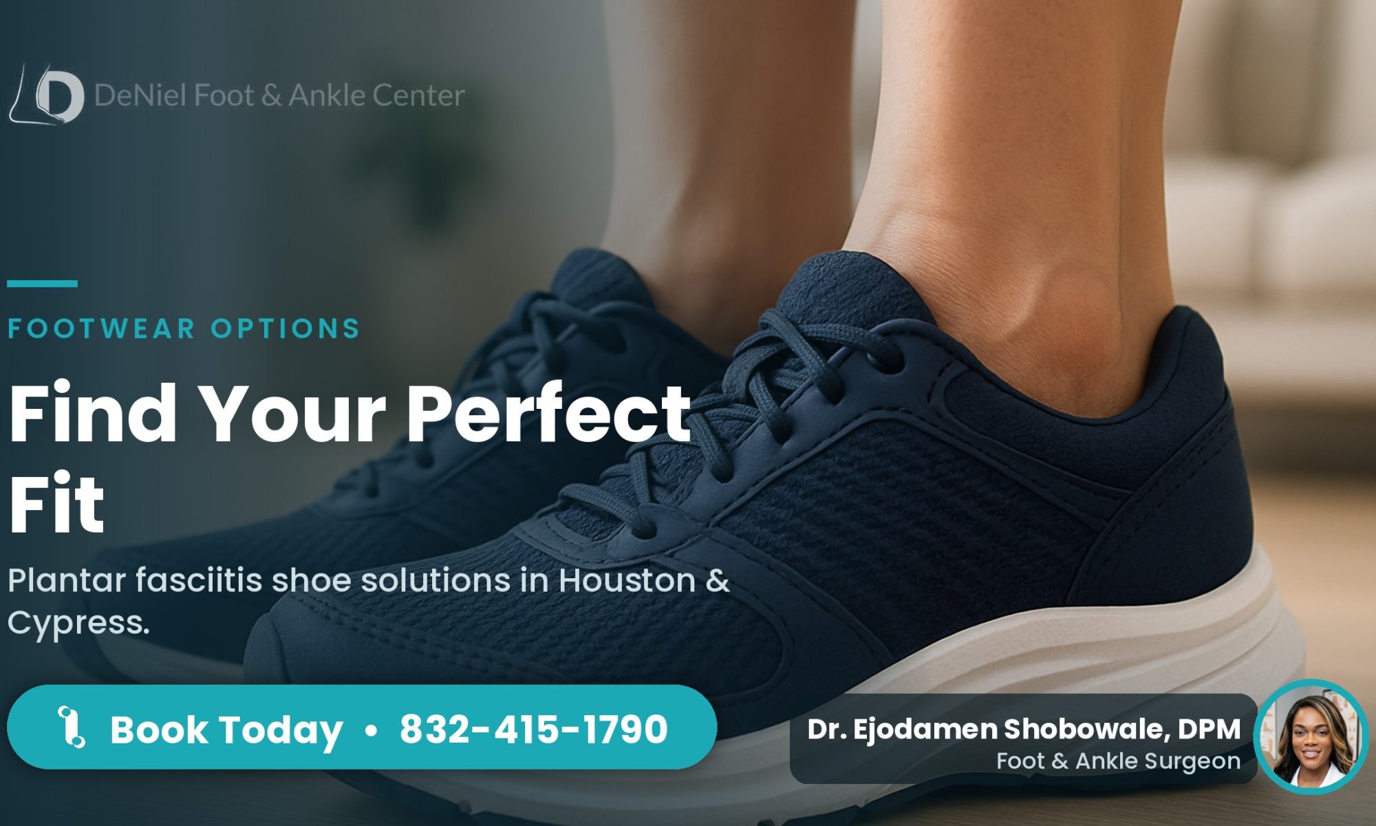 Best shoes for plantar fasciitis shown in a bright home setting.