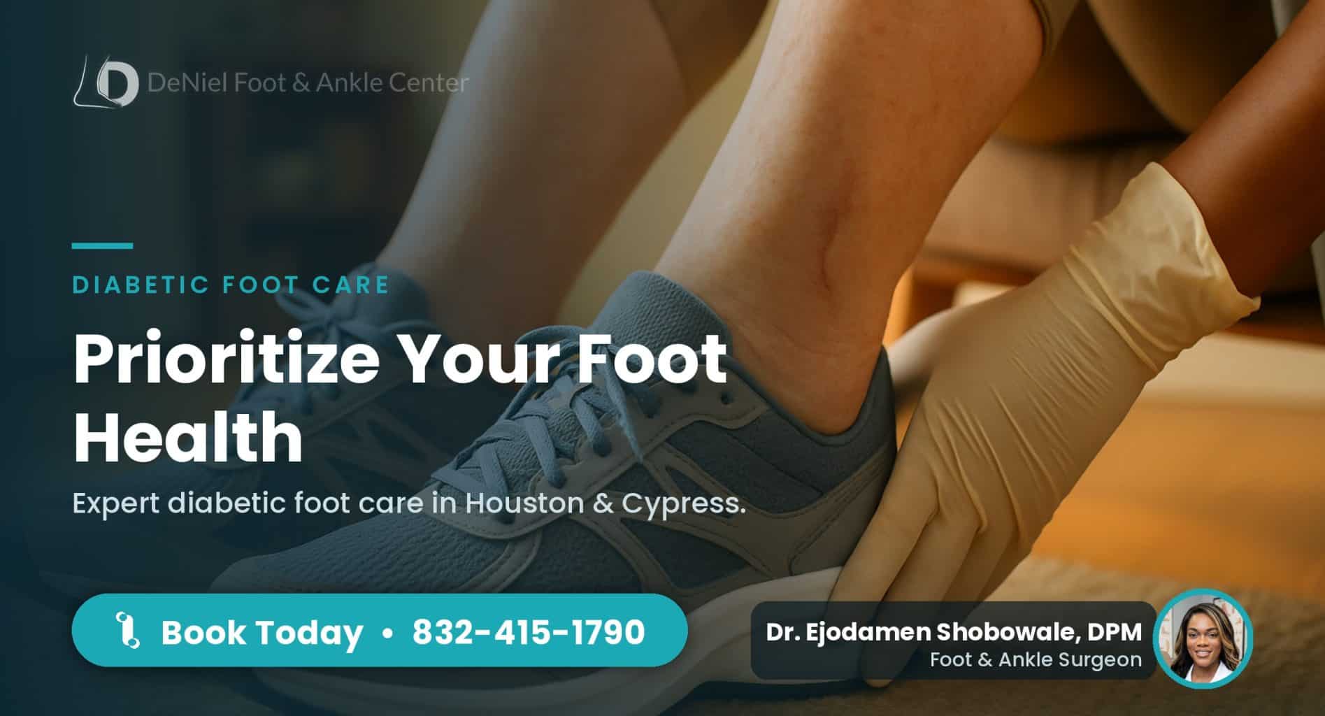 Diabetic feet in supportive shoes, highlighting foot care.