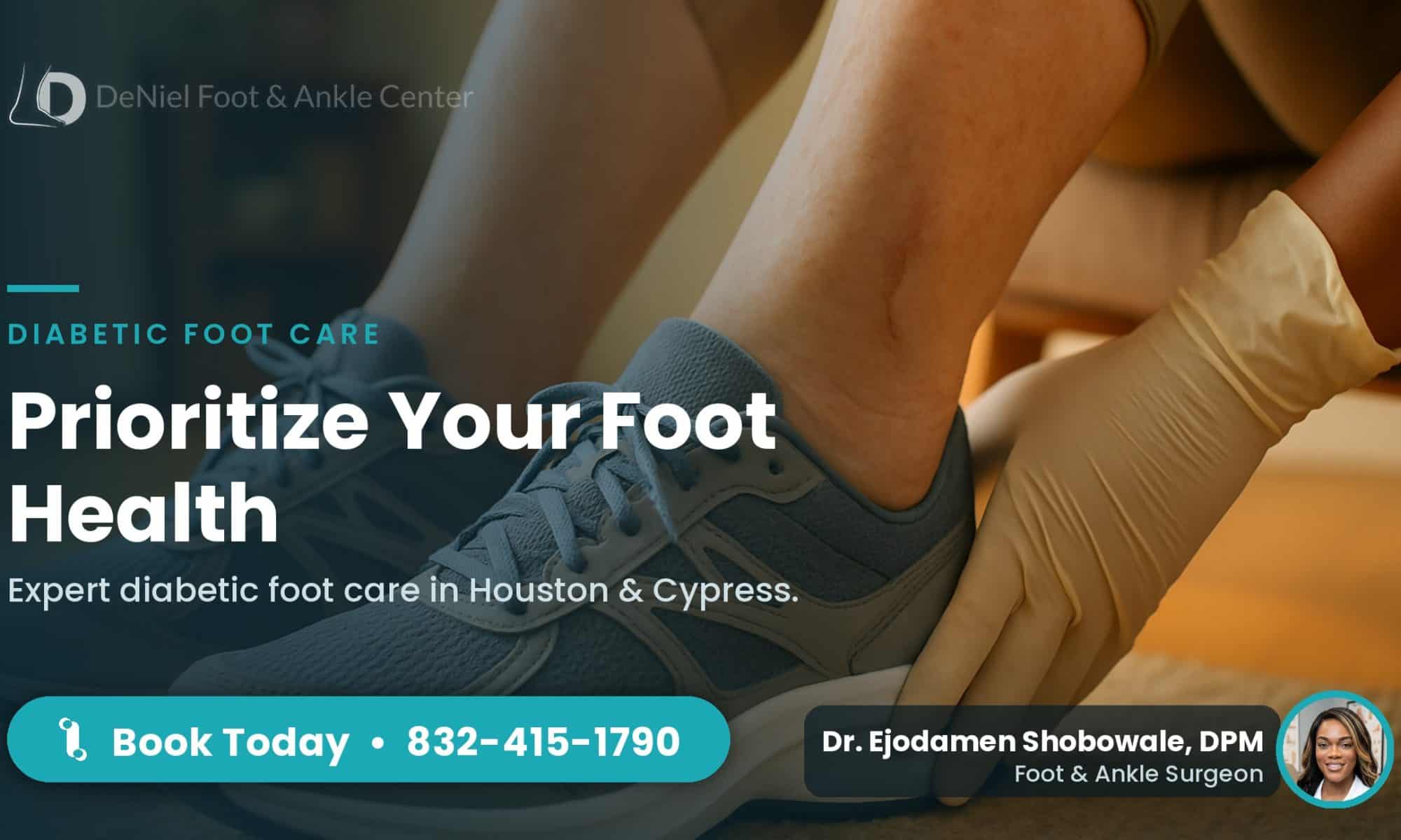 Diabetic feet in supportive shoes, highlighting foot care.