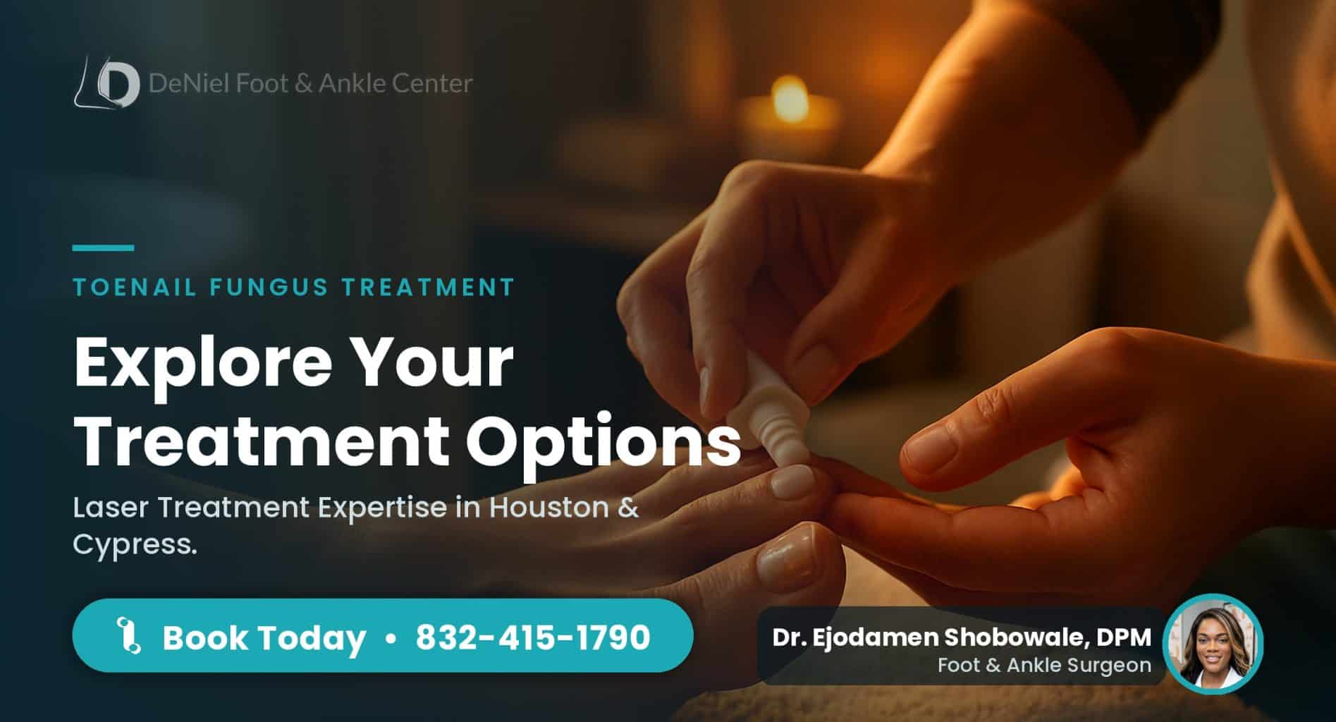 Gentle foot care for toenail fungus treatment consideration.