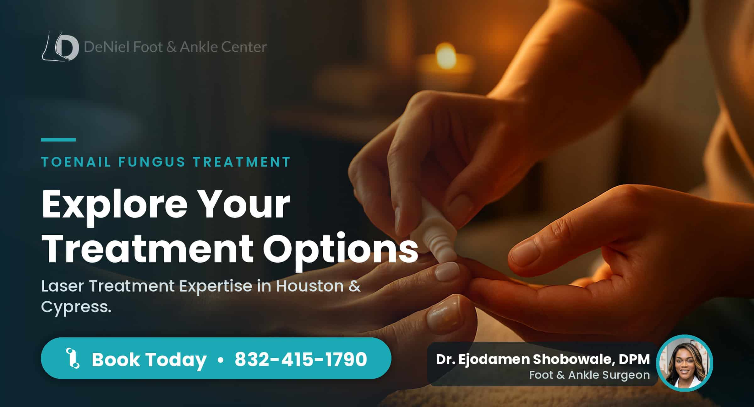 Gentle foot care for toenail fungus treatment consideration.